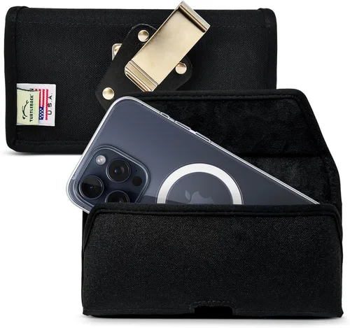 Miniatura 17 de Turtleback Soporte para cinturón para iPhone 16 Pro Max, 15 Pro Max, 14 Pro Max - Mediano. Se adapta con fundas estilo viajero a prueba de golpes