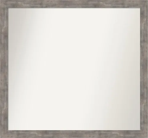 Miniatura 79 de Amanti Art Silver Bathroom Mirror for Over Sink, 24x49 Custom Made Marred Pewter Rectangle Vanity Mirror, Oversize Casual Wood Frame, Hangs Estaño