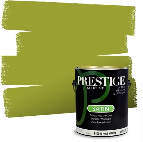 Miniatura 173 de PRESTIGE Pinturas Pintura interior e imprimación en uno, 1 galón, cáscara de huevo, aventura