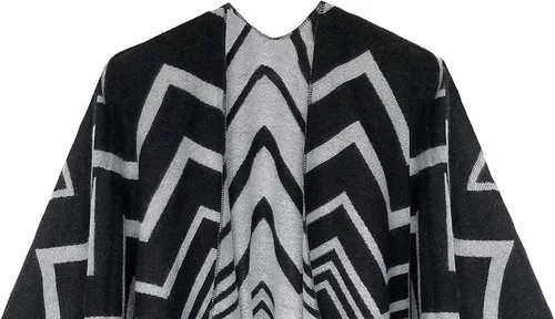 Miniatura 27 de Urban CoCo Poncho vintage de invierno para mujer, capa con borlas, chal envolvente