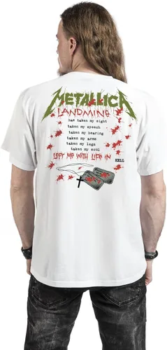 Miniatura 6 de Metallica Men's One Landmine T-Shirt White