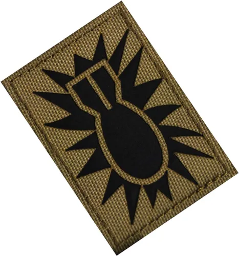 Miniatura 4 de Parche reflectante EOD para eliminación de artillería explosiva, parche militar, insignias tácticas, parches de gancho y bucle, 3.15 x 1.97