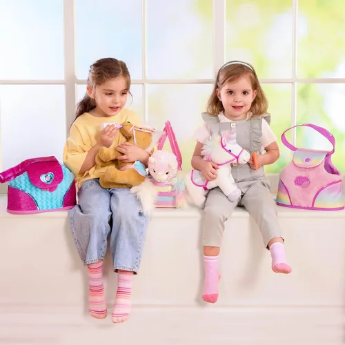 Miniatura 2 de Pucci Pups Caballo de peluche - Transportador de perros - Bolsa de corazón y rayas y poni - Peine y bolso - Animal de peluche - Más de 2 años