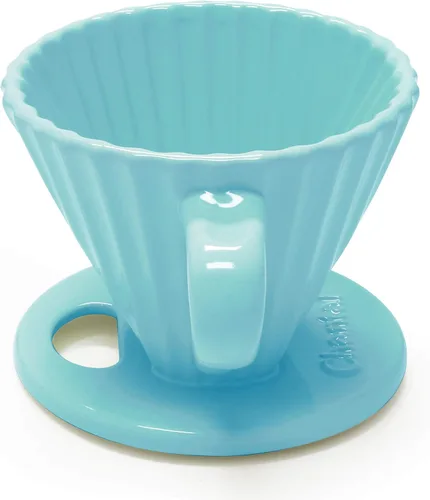 Miniatura 8 de Chantal "Lotus cerámica verter sobre el gotero de café, 8 onzas (Aqua)