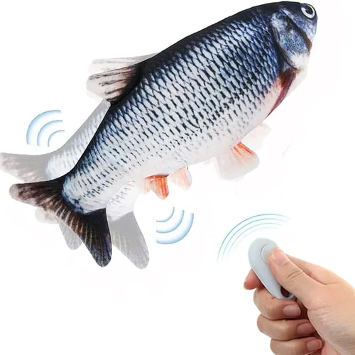 Miniatura 13 de Juguetes interactivos para gatos que flotan peces con hierba gatera, juguetes para gatos en movimiento para gatos de interior, paquete de 2, juguete