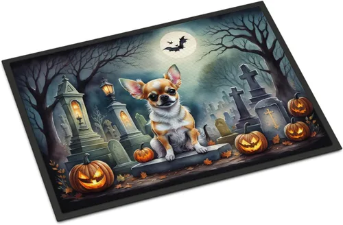 Miniatura 32 de Caroline's Treasures DAC2011MAT - Felpudo de Halloween espeluznante con diseño de Beagle, de 18 x 27 pulgadas, para interiores y exteriores