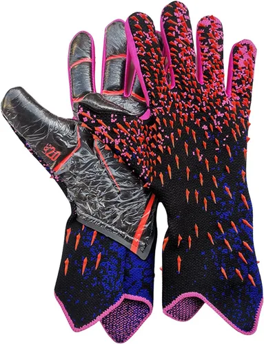 Miniatura 10 de N/A/A Guantes de portero, guantes de portero de fútbol, guantes de portero para niños con soporte para los dedos, guantes duraderos para adultos