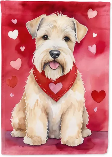 Miniatura 158 de Caroline's Treasures DAC5292CHF - Bandera de Border Collie My Valentine House para porche, grande, con manga para porche, para colgar en la pared
