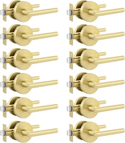 Miniatura 28 de Goldenwarm - Paquete de 1 picaporte negro inactivo de una sola cara, con tirador de puerta de extracción mate, resistente, para armario o despensa