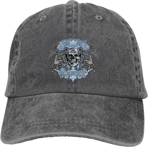 Miniatura 9 de Cowboy Hat Trendy Hats for Man and Women Djustable Four Season Outdoor Baseball Cap of Hell Skull with Angel Deep Heather