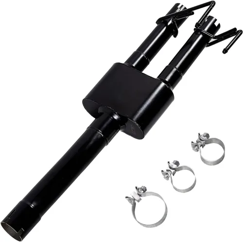 Silenciador de ajuste directo 409S, kit de silenciador de escape de una sola cámara para escape Dodge Ram 1500 Serie Aggressive 2009-2018, entrada