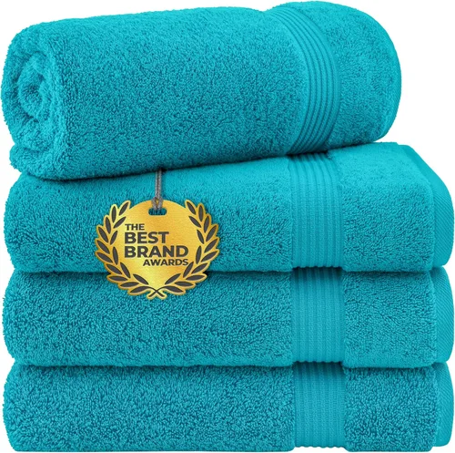 Miniatura 44 de Cotton Paradise - Juego de 4 toallas de mano para baño, 100% algodón turco, toallas suaves y absorbentes para la cara, toallas de mano color gris