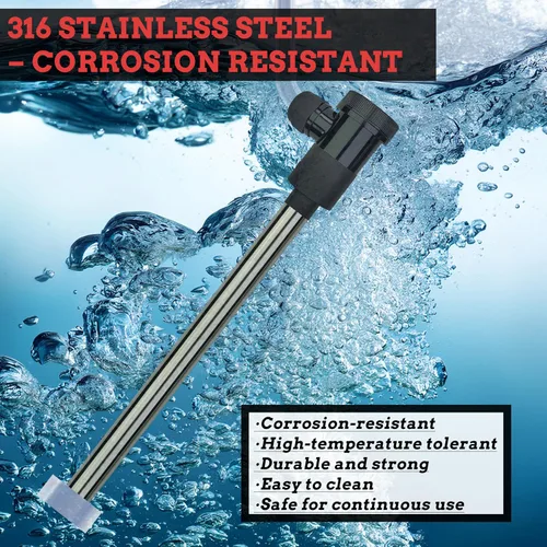 Miniatura 2 de Calentador de agua sumergible de 3000 W 240 V portátil para bañera y piscina, calentador de agua eléctrico de inmersión con control de temperatura
