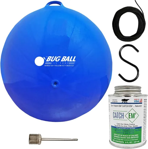 Bug Ball Deer Fly Ball Starter Kit completo - Trampa para moscas y insectos, paquete de 3