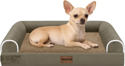 Miniatura 101 de Cama ortopédica lavable para perros medianos y grandes: cama con cojines de apoyo para perros medianos y grandes, cama impermeable de espuma tipo
