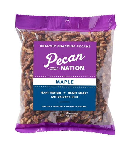 Miniatura 17 de Pecan Nation Mitades de nuez pecana de Georgia tostadas con canela, 16 oz., Natural, Sin conservantes, Ricas en antioxidantes, Sin OMG, Aperitivo