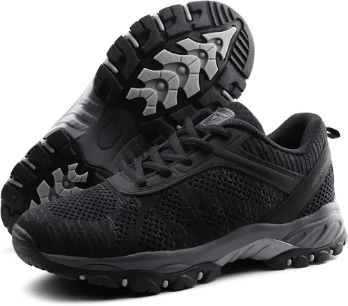 Miniatura 2 de JABASIC Zapatos de senderismo para mujer tenis de senderismo de punto para exteriores