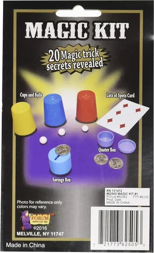 Miniatura 2 de Forum Novelties 62505 Deluxe Magic Kit - 20 secretos de trucos de magia revelados