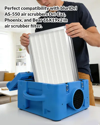 Miniatura 5 de Filtro HEPA F301H para purificador de aire Air Shield 550 HEPA – Filtro de aire etapa 2 550, H13, filtro de repuesto de 16 x 19 x 2 pulgadas