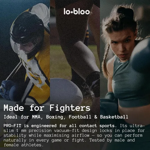 Miniatura 8 de lobloo® PRO-FIT - Protector bucal deportivo, ultradelgado de 0.039 pulgadas, protección de nivel de dentista, ajuste al vacío de precisión