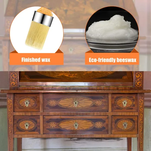 Miniatura 4 de Cera de acabado para muebles, acabado de madera, cera de tiza transparente, sellado y pincel pintado para pintar muebles interiores
