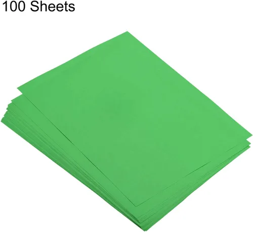 Miniatura 3 de MECCANIXITY 100 hojas de papel de copia a color de 8.3 x 11.7 pulgadas, papel de impresora de 80gsm, verde esmeralda para impresión de oficina