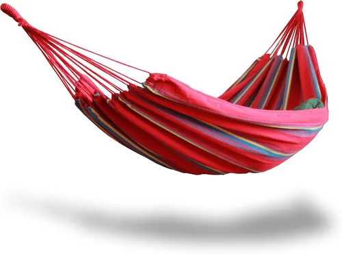 Hamaca brasileña tejida, color rojo