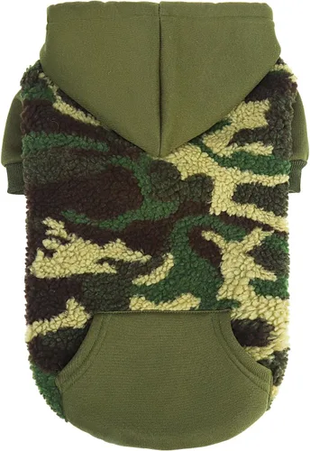 Miniatura 10 de PUPTECK Sudadera con Capucha para Perro Sudadera para Cachorro Suéter Cálido para Perro Ropa de Invierno Abrigos para Clima Frío para Perros Negro