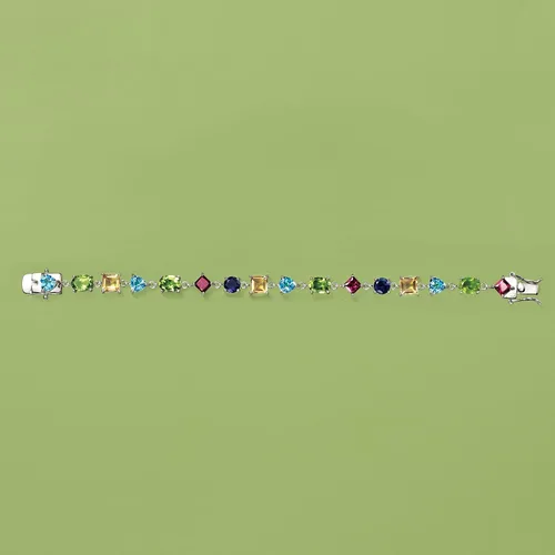 Miniatura 3 de Pulsera de piedras múltiples Ross-Simons de 18,50 qt. t. en plata de ley, no conocido, 2016472