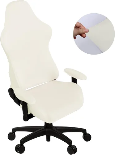 Miniatura 8 de SARAFLORA - Fundas elásticas para silla de computadora para sillón, silla giratoria, silla de juego, silla de computadora (negro, extragrande)