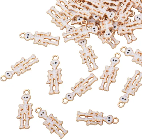Miniatura 21 de Paquete de 80 dijes esmaltados de estrella de David con estrella negra de seis puntas chapados en oro, colgantes de colores estilo hawaiano, VID350