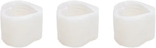 Miniatura 7 de 3 paquetes de moldes de vela en forma de corazón para bricolaje 3D de silicona para hacer velas de molde para hornear, molde de vela de jabón, molde