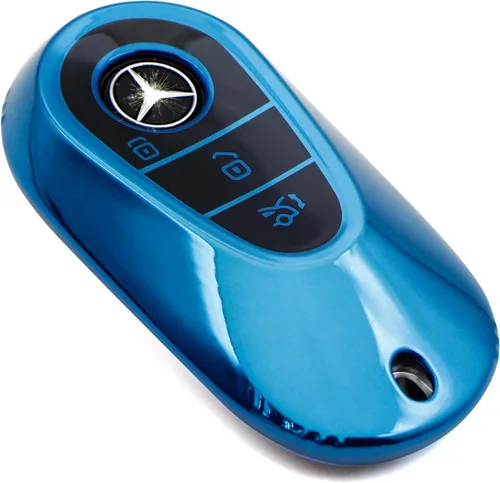 Miniatura 27 de Creativity Funda para llave de Mercedes Benz. Hermosa funda de TPU compatible con CLS CLK AMG ML C CL E S SL SLK G GLC GLE GLS M R Smart Remote Key