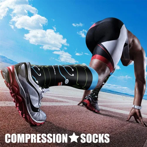 Miniatura 22 de CHARMKING - Calcetines de compresión para mujeres y hombres (3 pares), 15-20 mm Hg, el mejor apoyo para atletismo, running o ciclismo, mejora
