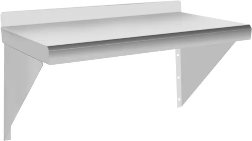 Estante de acero inoxidable para montaje en pared, estante de metal resistente, estantería comercial, estante flotante para cocina, restaurante,