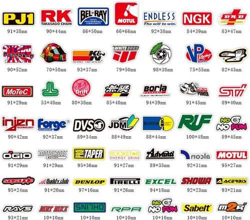 Miniatura 3 de 100 unidades/Paquete Adhesivos de moda Motocross Motos Dirt Bike Supercross Sin repetición Vinilo Adhesivo Cool Patineta Guitarra Funda de viaje