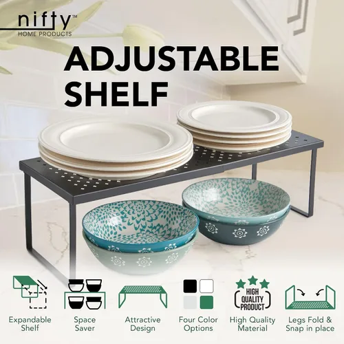 Miniatura 4 de Nifty - Estante extensible ajustable, color negro