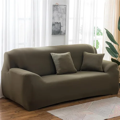 Miniatura 21 de Morbuy Funda súper elástica para sofá, 4 piezas de elastano, funda de sofá modular de color sólido con parte inferior elástica, protector de muebles