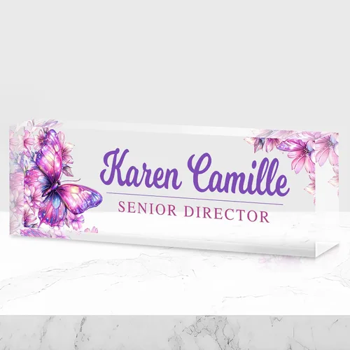 Miniatura 30 de Placa de nombre de oficina personalizada para escritorio, placa de nombre, regalos personalizados para compañeros de trabajo, jefe, profesor