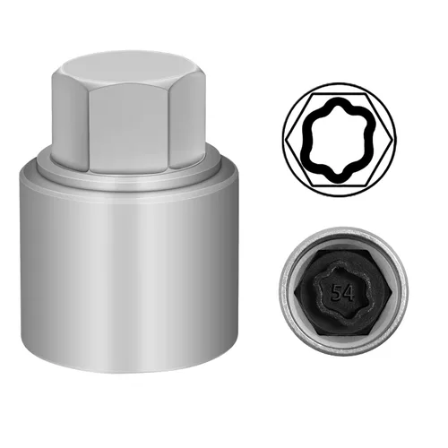 Miniatura 24 de Kit de llave de tuerca de bloqueo de rueda de 21 piezas compatible con la serie BMW, juego de adaptadores de tuercas de bloqueo de rueda