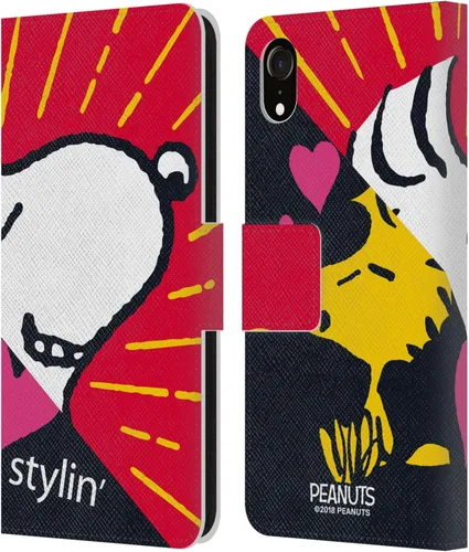 Miniatura 85 de Head Case Designs Funda de piel con licencia oficial de Peanuts Snoopy & Woodstock Balloon Halfs and Laughs para Apple iPhone 7/8/SE 2020 y 2022