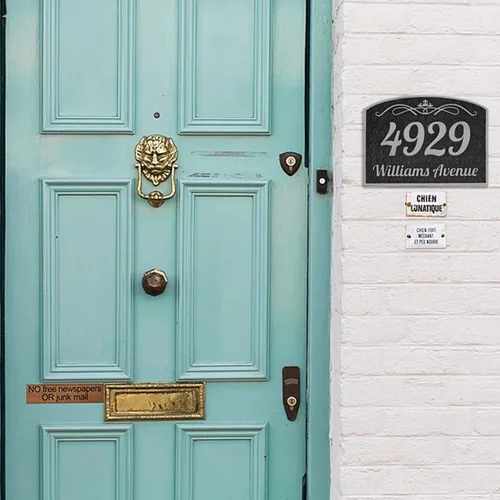 Miniatura 4 de 4929 Address Plaque (Plata)
