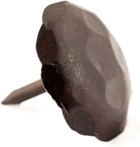 Paquete de 50 clavos pequeños de 1 pulgada de clavos decorativos sellados oxidados para persianas ornamentales, cabezas de uñas decorativas para