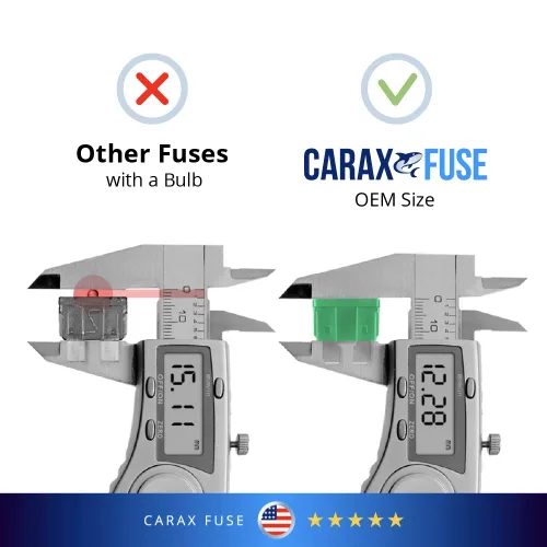 Miniatura 6 de CARAX Fusible incandescente – Fusible premium estándar/hoja regular ATC/ATO/ATS – 50 piezas – Kit surtido – Fusible automotriz LED resplandor al