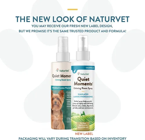 Miniatura 2 de NaturVet Quiet Moments Spray Calmante Herbal para Habitación Suplemento para Perros – Ideal para Automóviles, Jaulas para Perros, Nuevos Entornos