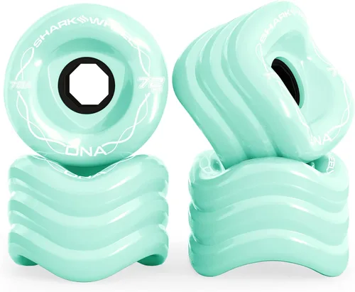 Miniatura 18 de Ruedas Shark Wheel de 72 mm para longboard de crucero, fórmula DNA, juego de 4 ruedas