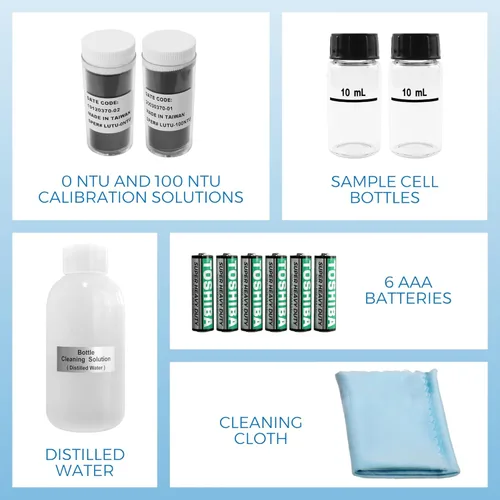 Miniatura 6 de Sper Scientific Medidor de turbidez, probador de calidad del agua, medidor de calidad de agua portátil para campo y laboratorio, turbidímetro