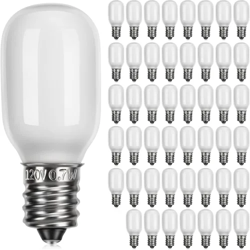 Miniatura 11 de Meonum 6 Piezas Bombillas de Repuesto de Aldea Navideña, Bombillas LED T20 con Base de Candelabro E12, Accesorios de Luz de Repuesto de 0.7 W 120 V