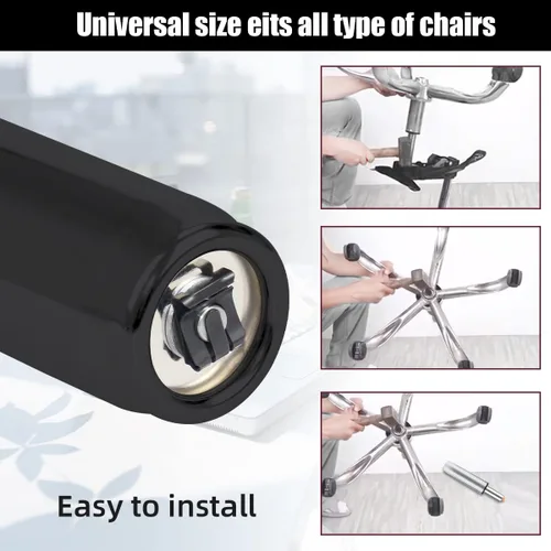 Miniatura 5 de PROFECTUS Repuesto de cilindro de gas para silla de oficina, pistón resistente clase 4, altura ajustable de 5.5 pulgadas, ajuste universal