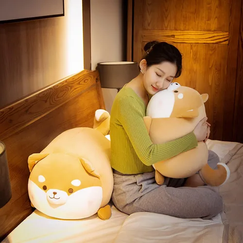 Miniatura 2 de Lindos y suaves animales de peluche para perros Shiba Inu, juguetes de peluche para perros Shiba Inu, almohada de peluche para perros Shiba Inu